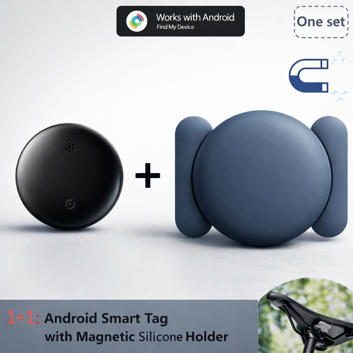 Android Smart Tracker with Magnetic Holder, Google Find My Compatible