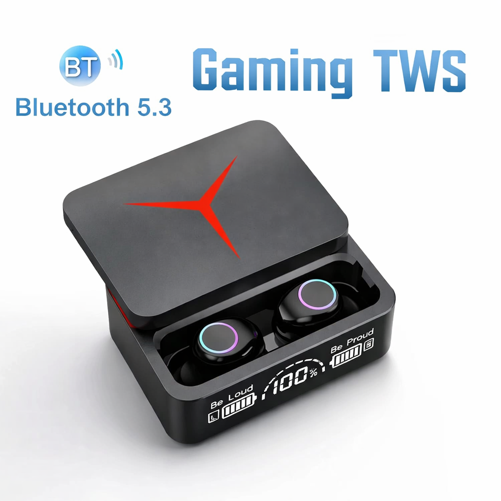 M90 TWS Wireless Bluetooth Earbuds – Touch Control, Hi-Fi Stereo Sound, Built-in Mic, Sport Design