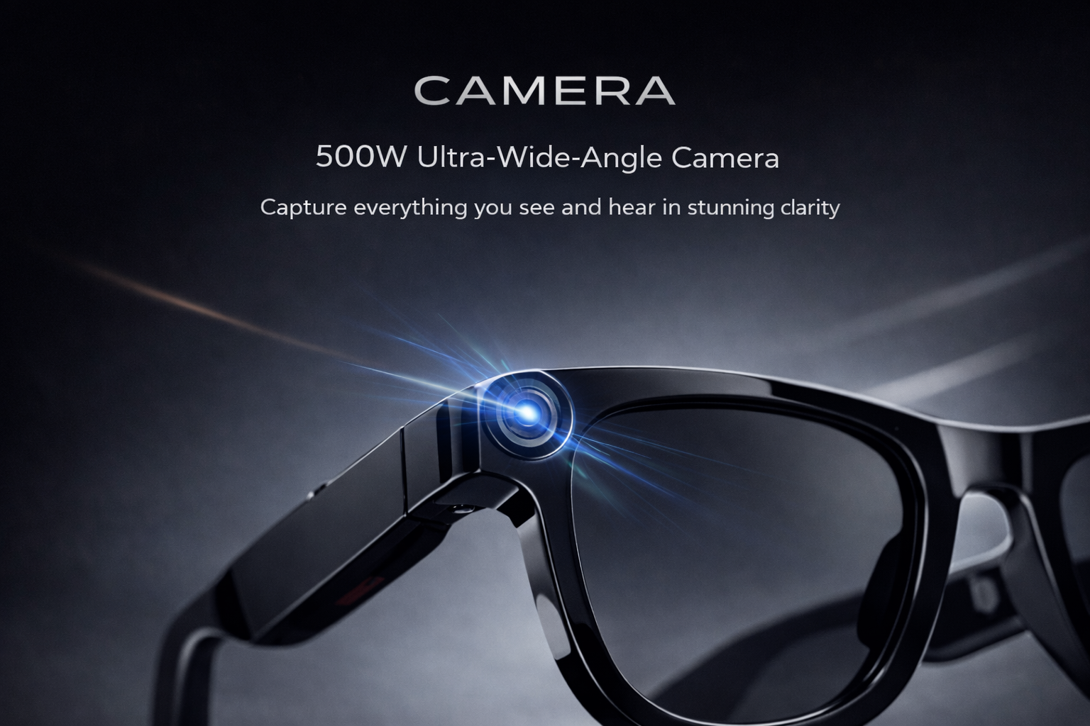 AI Glasses 500W HD Anti-Shake Camera