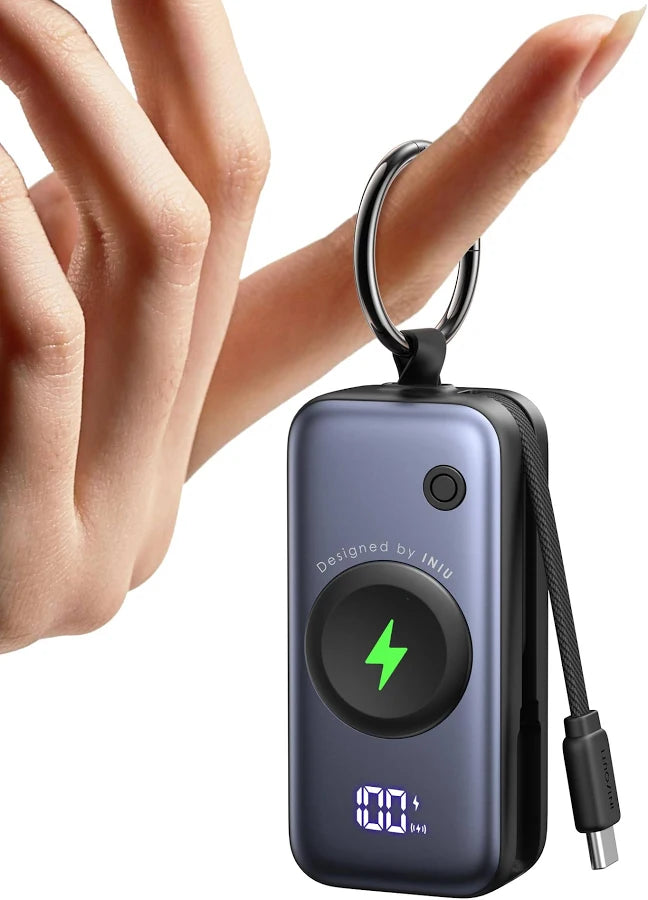 INIU P81 Mini Power Bank 5000mAh – Fast Wireless Charger for Apple Watch & iPhone